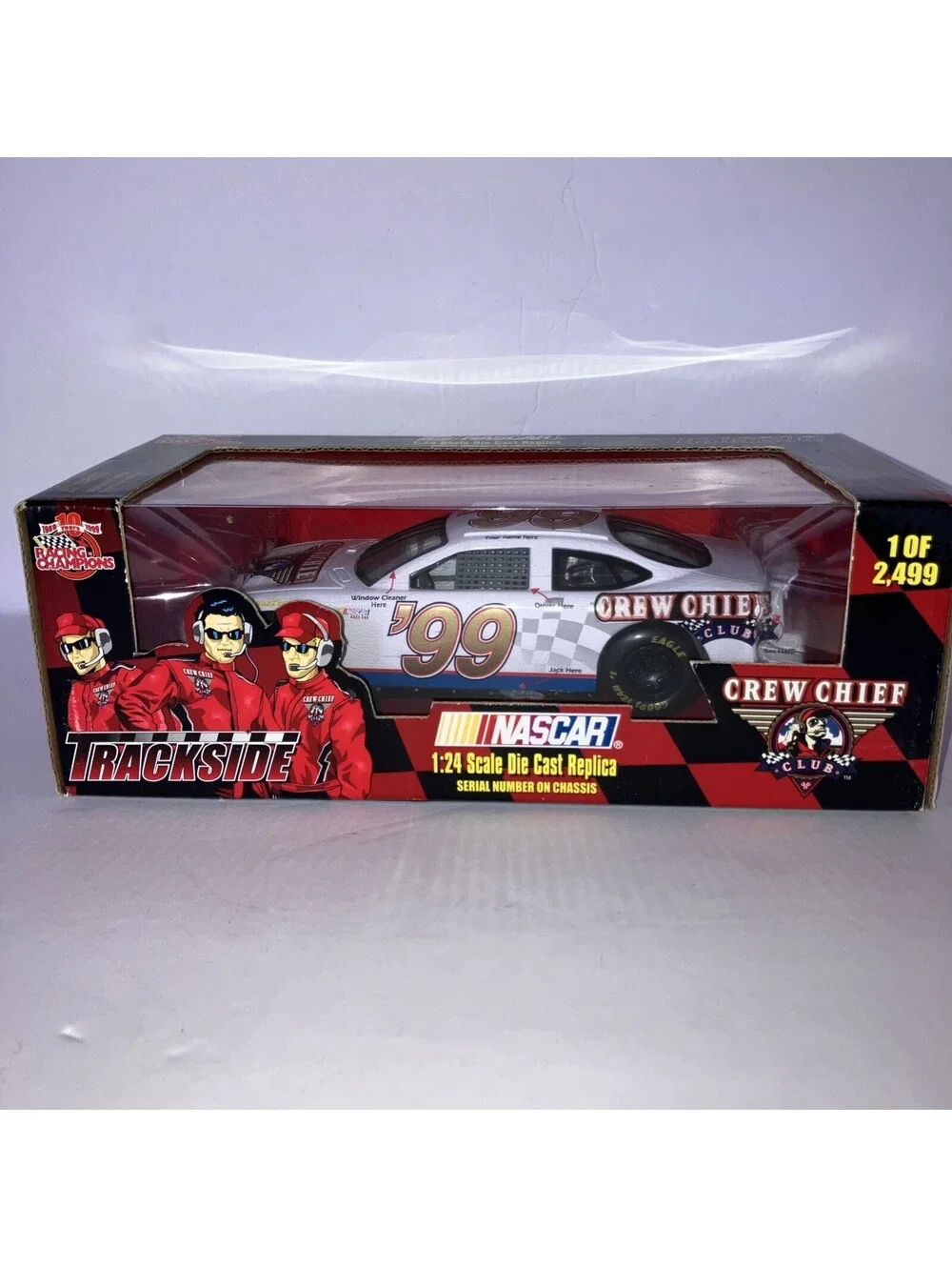 VINTAGE 1999 Racing Champions Trackside Crew Chief Club 1:24 Scale Die Cast NEW